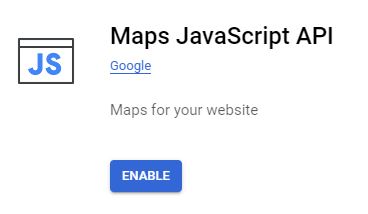 google maps javascript api