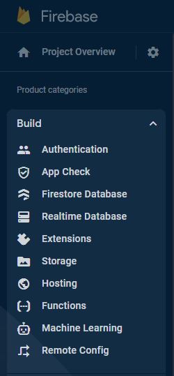 firebase console